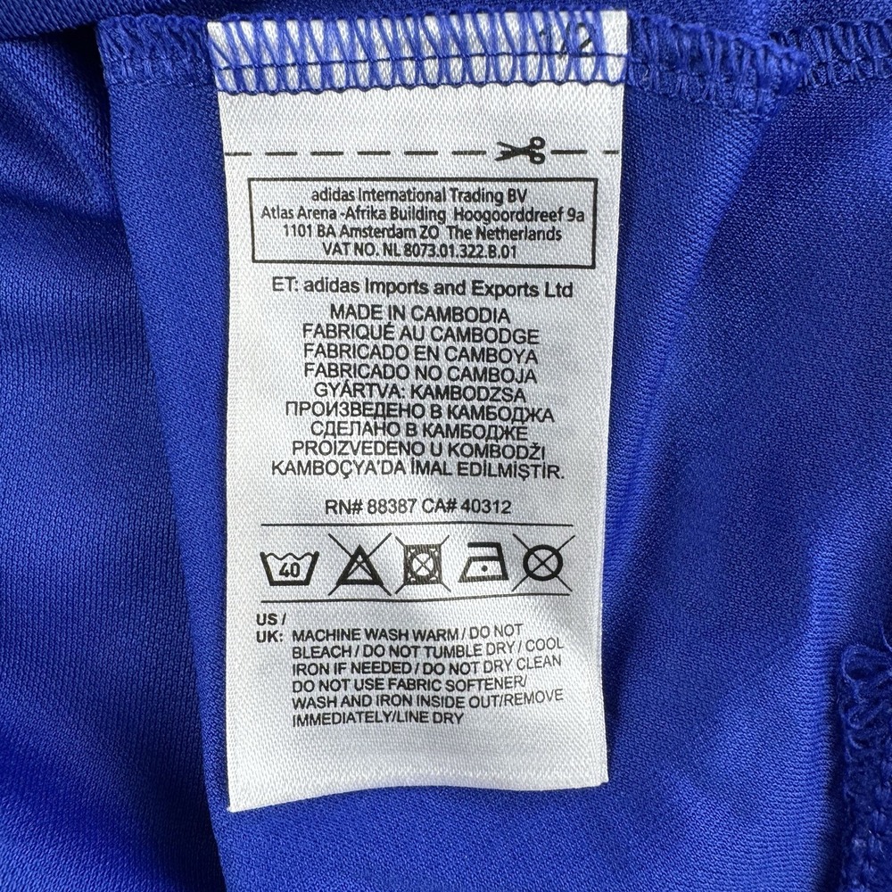 Chelsea FC Jersey Womens Small Blue Soccer Yokohama Tyres Adidas Wipro - Picture 7 of 11